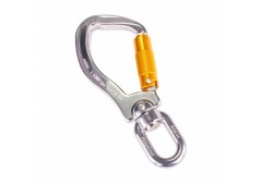 22mm Aluminium Triple Action Karabiner with Swivel Hook & Captive Eye RGK44